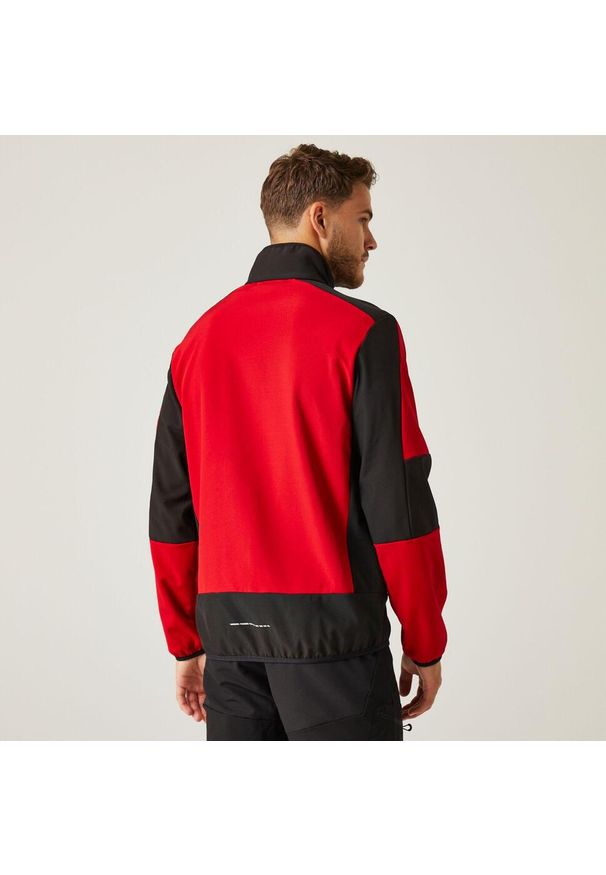 Regatta - Softshell roboczy hybrydowy unisex E-Volve. Kolor: czerwony. Materiał: softshell