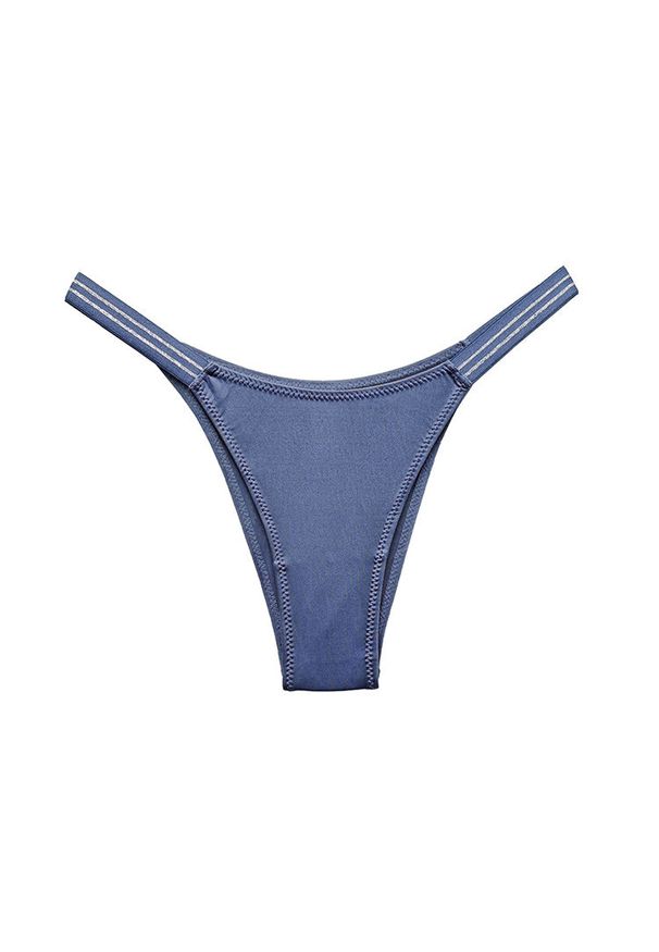 Intica - Stringi z elastycznymi paskami pod obcisłe ubrania Saburi. Kolor: niebieski. Materiał: materiał, skóra. Wzór: paski