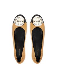 Tory Burch Baleriny Claire Cap-Toe Ballet 156309 Beżowy. Kolor: beżowy. Materiał: skóra #5