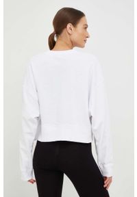 DKNY - Dkny bluza damska kolor biały gładka. Kolor: biały. Wzór: gładki #2