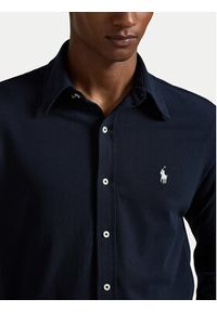 Polo Ralph Lauren Koszula 710654408016 Granatowy Regular Fit. Typ kołnierza: polo. Kolor: niebieski. Materiał: bawełna #5