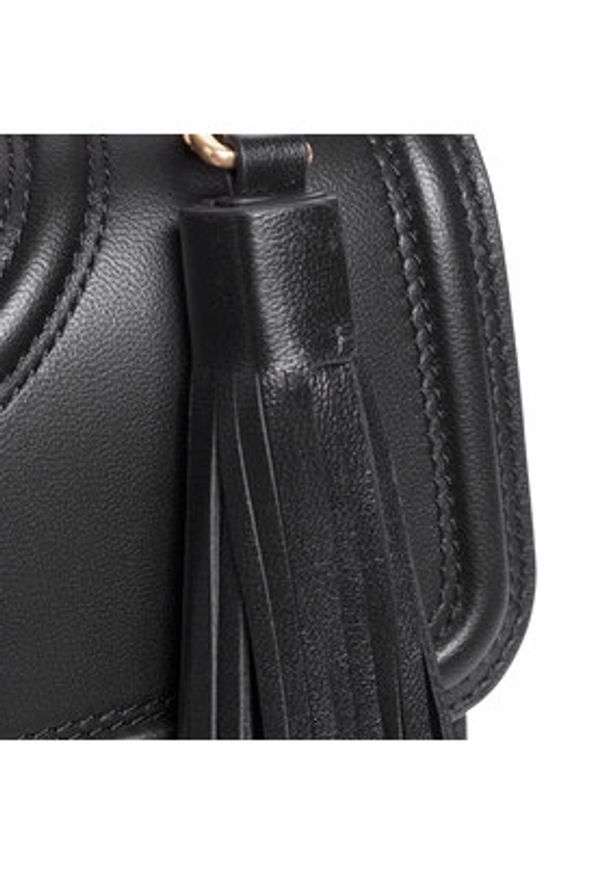 Tory Burch Torebka Flaming Small Convertible Shoulder Bag 75576 Czarny. Kolor: czarny. Materiał: skórzane