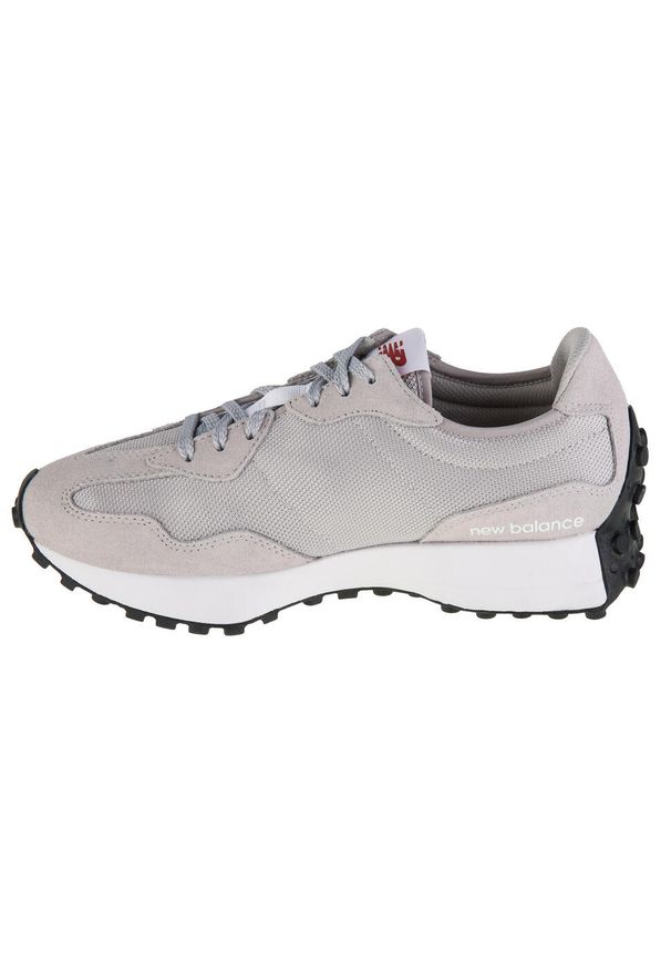Buty do chodzenia męskie New Balance 327. Zapięcie: sznurówki. Kolor: szary. Materiał: materiał, syntetyk, tkanina. Szerokość cholewki: normalna. Sport: turystyka piesza