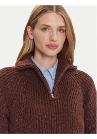Tommy Jeans Sweter DW0DW21686 Brązowy Relaxed Fit. Kolor: brązowy. Materiał: syntetyk #4