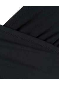 REINA OLGA - Czarny strój jednoczęściowy Exotica. Stan: podwyższony. Kolor: czarny. Materiał: materiał. Wzór: paski