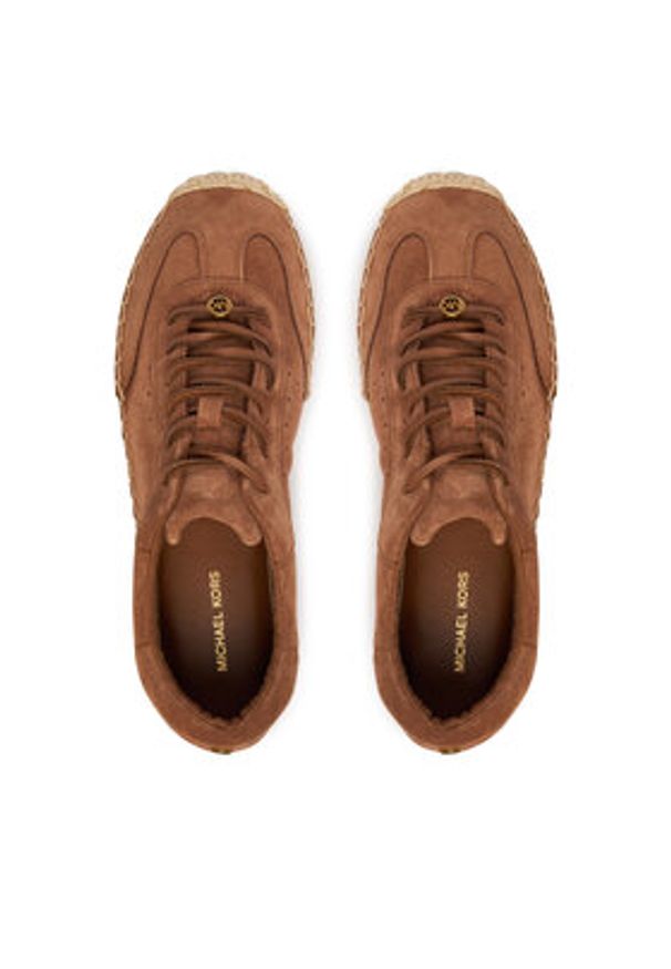 MICHAEL Michael Kors Espadryle Ollie 43S6SCFS1S Brązowy. Kolor: brązowy. Materiał: skóra, zamsz