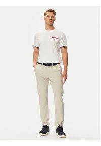 Beverly Hills Polo Club T-Shirt P-SS26M-TS0112 Biały Regular Fit. Typ kołnierza: polo. Kolor: biały. Materiał: bawełna #4