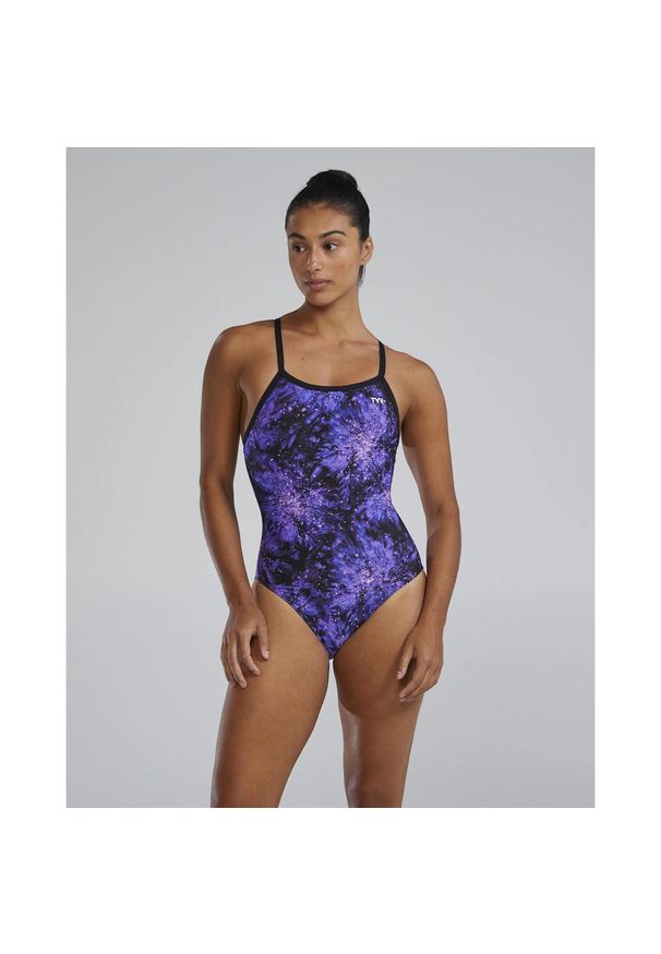 Strój kąpielowy damski TYR Radiant Flare Durafast Lite Diamondfit. Kolor: fioletowy