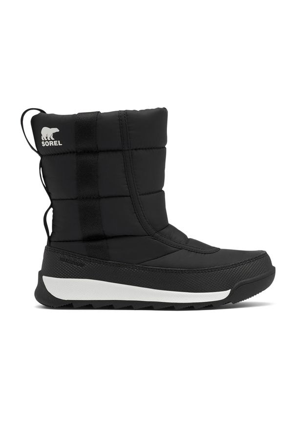 sorel - Śniegowce juniorskie Sorel Outh Whitney II Puffy Mid. Kolor: czarny. Sezon: zima. Styl: sportowy
