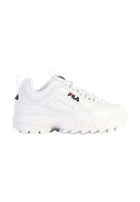 Buty do chodzenia damskie Fila Disruptor. Zapięcie: sznurówki. Kolor: biały. Materiał: materiał, syntetyk. Szerokość cholewki: normalna. Sport: turystyka piesza