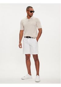 Calvin Klein Szorty materiałowe Modern Twill K10K111788 Biały Slim Fit. Kolor: biały. Materiał: bawełna