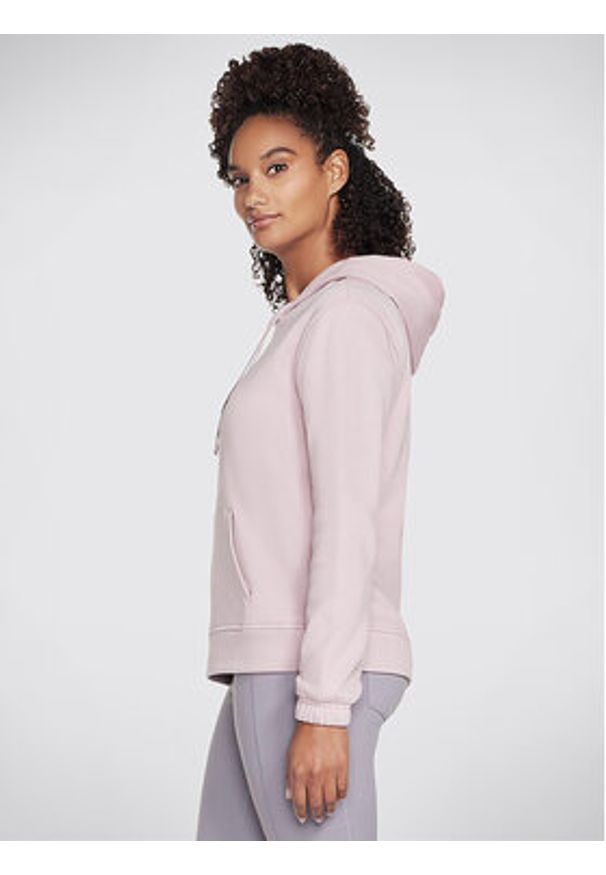 skechers - Skechers Bluza La Dreams Pullover Hoodie HD4 Różowy Regular Fit. Kolor: różowy. Materiał: bawełna