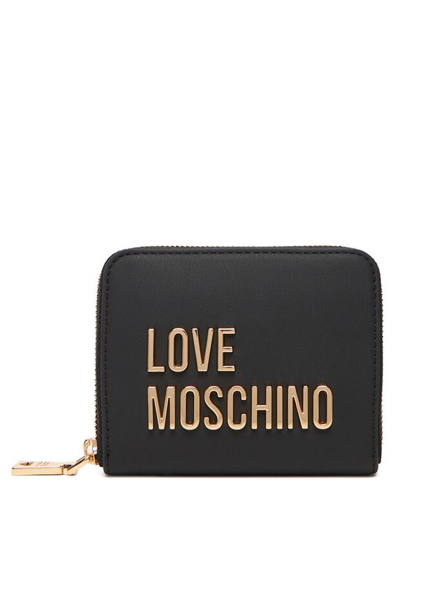 Love Moschino - Mały Portfel Damski LOVE MOSCHINO. Kolor: czarny