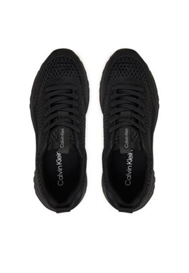 Calvin Klein Sneakersy Hike Runner Lace Up Techmix YW0YW02030 Czarny. Kolor: czarny. Materiał: skóra