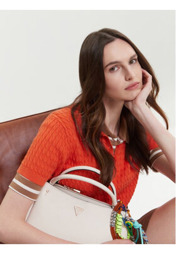 Guess Torebka Talent HWNG96 69060 Écru. Materiał: skórzane