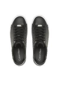 Calvin Klein Sneakersy Vulg Lace Up Mono Mix HW0HW01373 Czarny. Kolor: czarny. Materiał: skóra