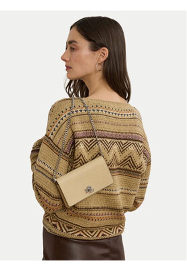 Lauren Ralph Lauren - LAUREN RALPH LAUREN Torebka 432966784005 Beżowy. Kolor: beżowy. Materiał: skórzane