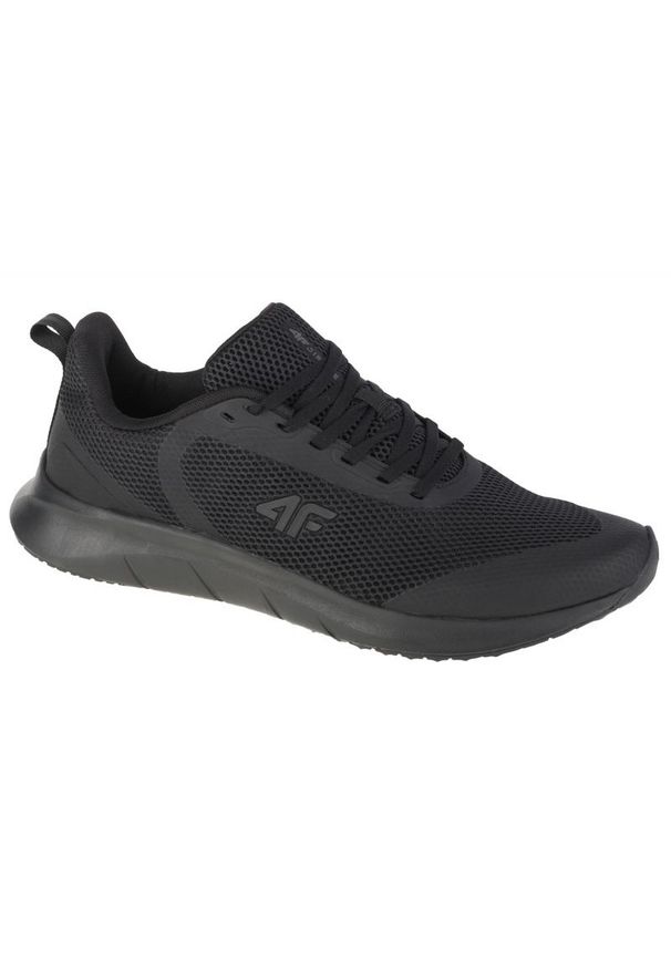 4f - Buty 4F Men's Circle Sneakers M NOSD4-OBMS300-21S czarne. Kolor: czarny. Materiał: guma. Szerokość cholewki: normalna. Sport: fitness