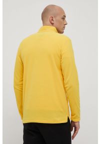 Jack Wolfskin bluza sportowa Gecko męska kolor żółty gładka. Kolor: żółty. Materiał: materiał, polar, dzianina. Długość: krótkie. Wzór: gładki. Styl: sportowy