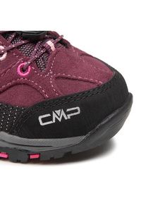 CMP Trekkingi Kids Rigel Mid Trekking Shoe Wp 3Q12944 Bordowy. Kolor: czerwony. Materiał: zamsz, skóra