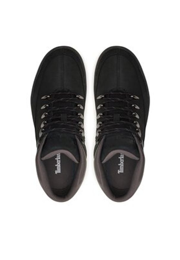 Timberland Sneakersy Davis Square Mid Hiker TB0A1UZK0011 Czarny. Kolor: czarny. Materiał: skóra, nubuk
