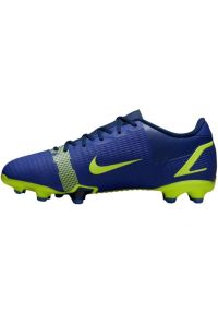 Buty piłkarskie Nike Mercurial Vapor 14 Academy FG/MG Jr CV0811 474 niebieskie niebieskie. Kolor: niebieski. Materiał: skóra, syntetyk. Szerokość cholewki: normalna. Sport: piłka nożna #4