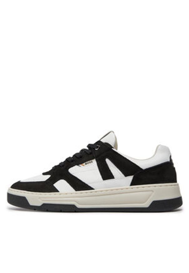 BOSS - Boss Sneakersy Baltimore Tenn Nupf 50517302 Czarny. Kolor: czarny. Materiał: skóra