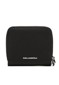 Karl Lagerfeld - KARL LAGERFELD Mały Portfel Damski 230W3220 Czarny. Kolor: czarny. Materiał: materiał #3