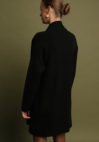 Born2be - Czarny Kardigan Niezapinany z Kaszmirem o Długim Kroju Ertine. Kolor: czarny. Materiał: kaszmir. Długość: długie. Styl: elegancki #5