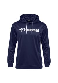 Bluza z kapturem Hummel Logo. Typ kołnierza: kaptur. Kolor: niebieski. Sport: fitness #1