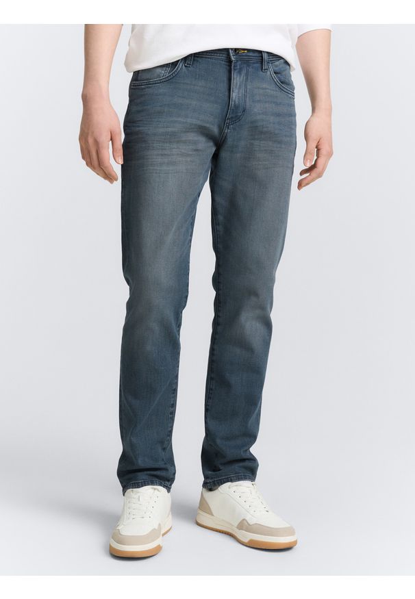 Męskie Spodnie Jeansowe Tom Tailor TTJOSH REGULAR mid stone blue grey denim 1048363 10162