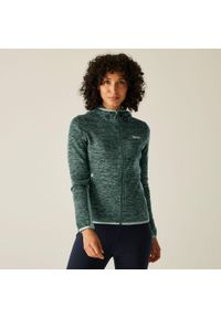 Regatta - Polar damski rozsuwany Kemilia. Kolor: niebieski. Materiał: polar. Wzór: melanż. Sport: turystyka piesza #1