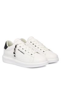 Karl Lagerfeld - KARL LAGERFELD Sneakersy Kapri KL52516 Biały. Kolor: biały. Materiał: skóra #3