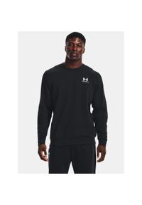 Bluza fitness męska Under Armour Essential Fleece Crew. Kolor: czarny. Sport: fitness #1