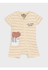 Sinsay - Rampers We Bare Bears - kremowy. Kolor: kremowy