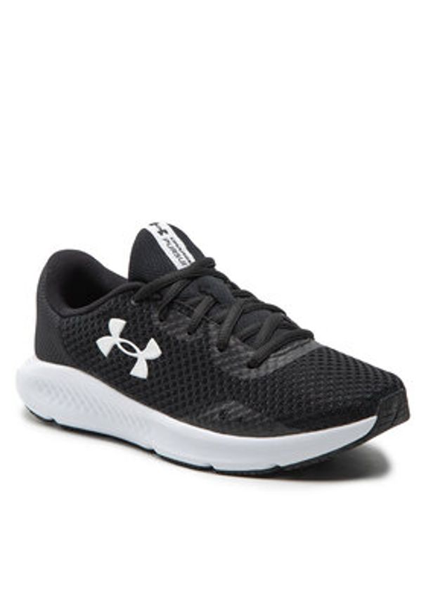 Under Armour Buty do biegania Ua W Charged Pursuit 3 3024889-001 Czarny. Kolor: czarny. Materiał: materiał