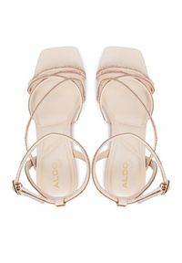 Aldo Sandały Esther 14296044 Beżowy. Kolor: beżowy. Materiał: skóra #5