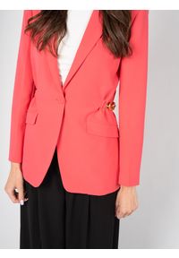 Patrizia Pepe Marynarka | 2S1420/A049 | Kobieta | Różowy. Okazja: na co dzień. Kolor: różowy. Materiał: poliester, elastan. Styl: klasyczny, casual, elegancki
