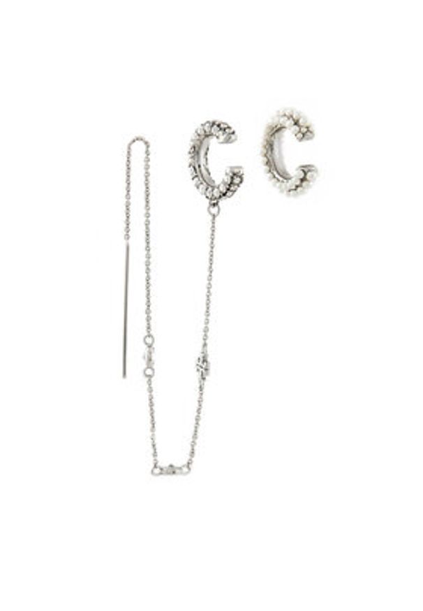 Tory Burch Kolczyki 161055 Srebrny. Materiał: metalowe. Kolor: srebrny