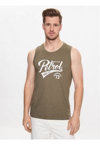 Petrol Industries Tank top M-1030-SLR753 Zielony Regular Fit. Kolor: zielony. Materiał: bawełna