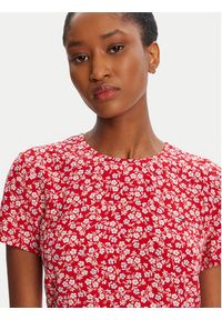 Tommy Jeans Sukienka codzienna DW0DW21120 Czerwony Regular Fit. Okazja: na co dzień. Kolor: czerwony. Materiał: wiskoza. Typ sukienki: proste. Styl: casual #5