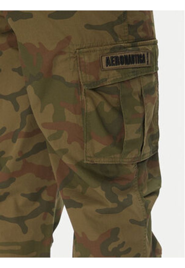 Aeronautica Militare Spodnie materiałowe 251PA1653CT3502 Zielony Regular Fit. Kolor: zielony. Materiał: bawełna