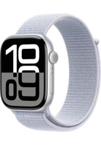 APPLE - Smartwatch Apple Watch 10 GPS + Cellular 46mm Silver Alu Sport Loop Niebieski (MWY23QF/A). Rodzaj zegarka: smartwatch. Kolor: niebieski. Styl: sportowy