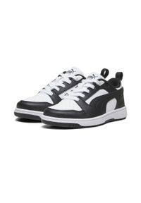 Puma - Dziecięce sneakersy Rebound V6 Lo PUMA White Black. Kolor: czarny, biały, wielokolorowy