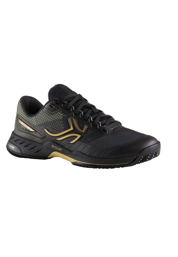 ARTENGO - Buty do tenisa TS990 damskie na mączkę ceglaną. Kolor: czarny, wielokolorowy, szary. Materiał: kauczuk, mesh. Szerokość cholewki: normalna. Sport: tenis