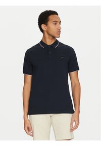 Calvin Klein Polo K10K112751 Granatowy Regular Fit. Typ kołnierza: polo. Kolor: niebieski. Materiał: bawełna #1