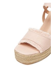 DeeZee Espadryle E0822-4A Różowy. Kolor: różowy. Materiał: materiał #7