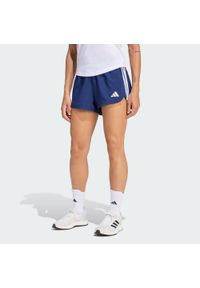 Adidas - Szorty treningowe Pacer Workout Woven High Rise. Kolor: niebieski, wielokolorowy, biały. Technologia: ClimaCool (Adidas). Sport: fitness #1