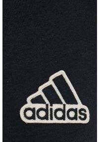Adidas - adidas spodnie dresowe HE1856 męskie kolor czarny z aplikacją. Kolor: czarny. Materiał: dresówka. Wzór: aplikacja #2
