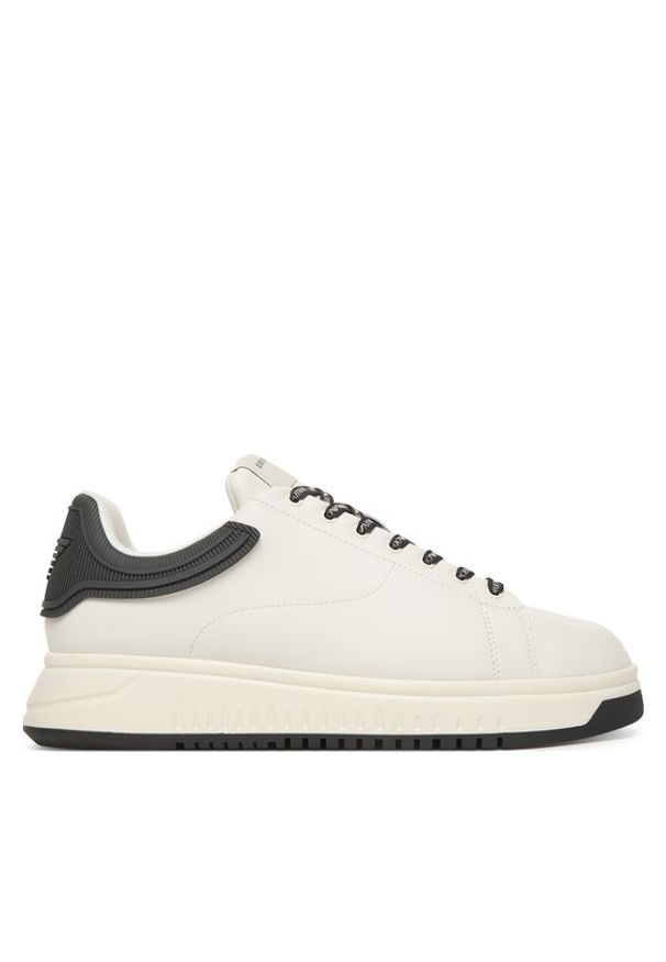Emporio Armani Sneakersy EM003663 AF18212 M0364 Biały. Kolor: biały. Materiał: skóra